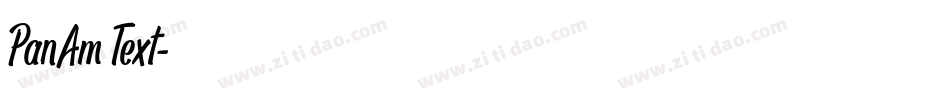 PanAm Text字体转换